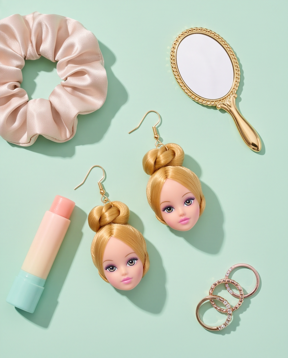 Hypoallergenic Stainless Steel Dolls Head Earrings Australia