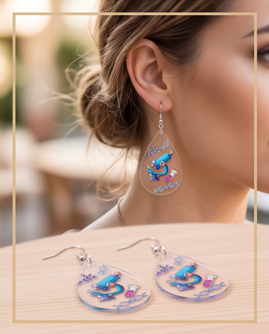 Hypoallergenic Stainless Steel Microscope Earrings Australia