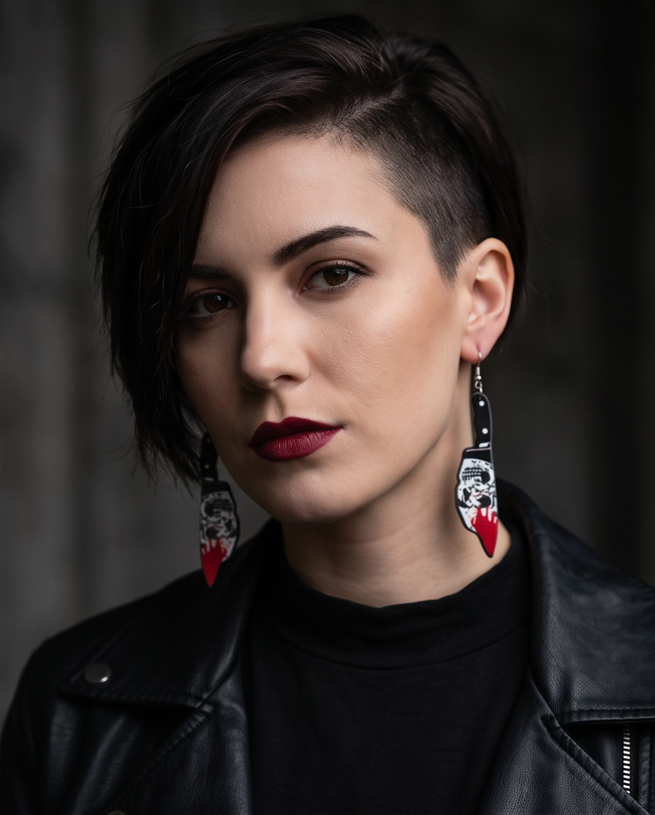 Skeleton Knife Earrings