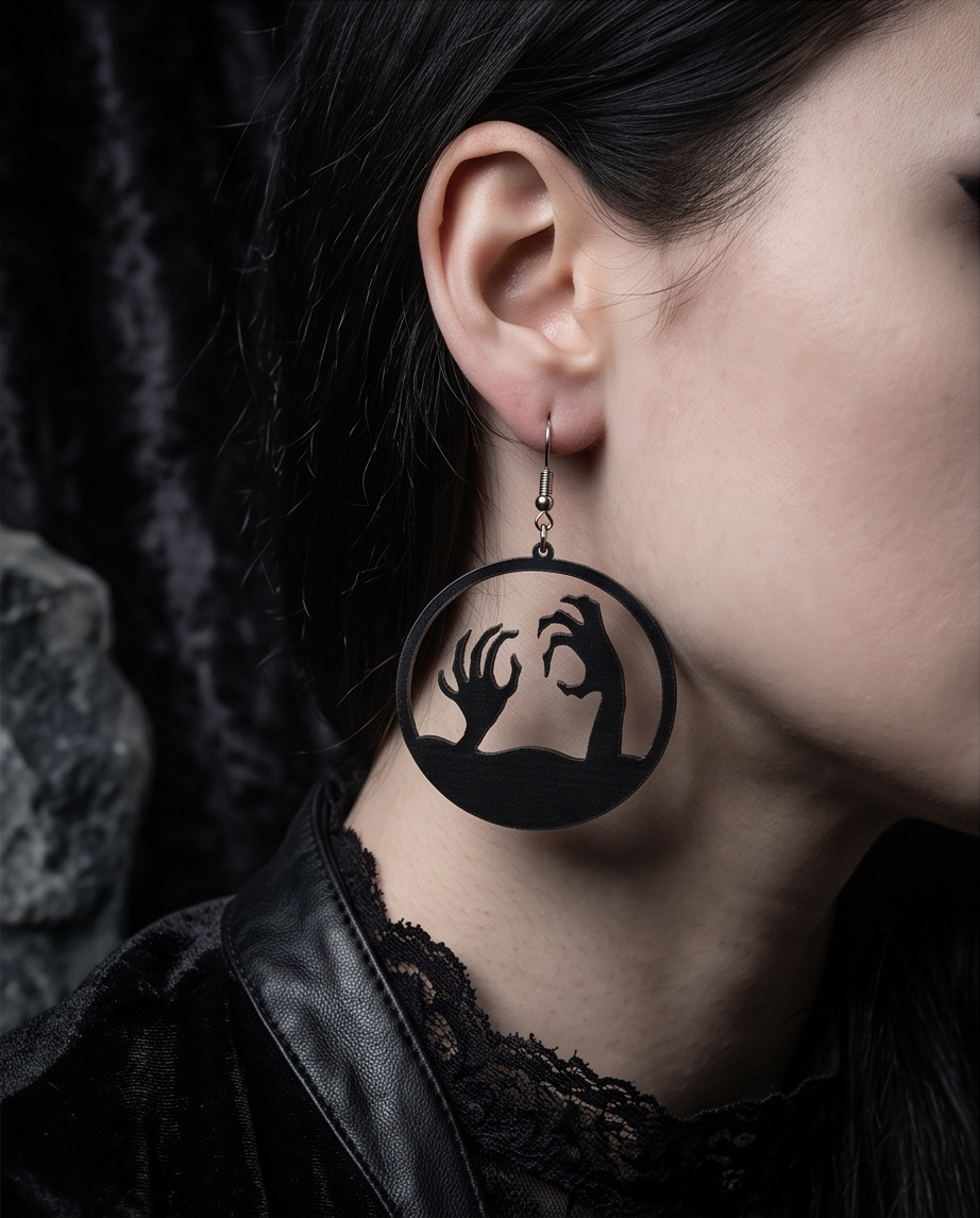 Zombie hand Earrings