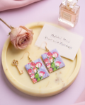Art Deco rose Earrings
