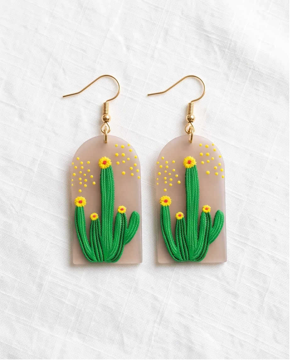 Cactus Arch Earrings
