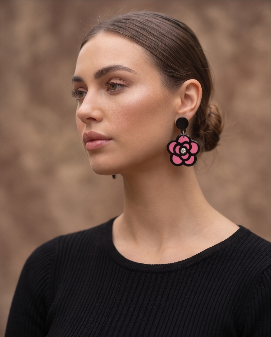 Chanel Flower Earrings