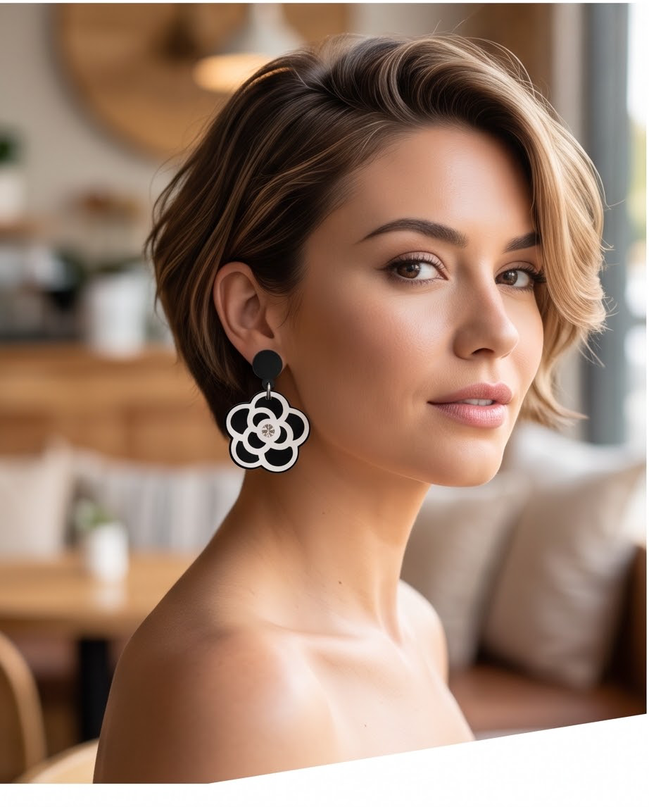 Chanel Flower Earrings