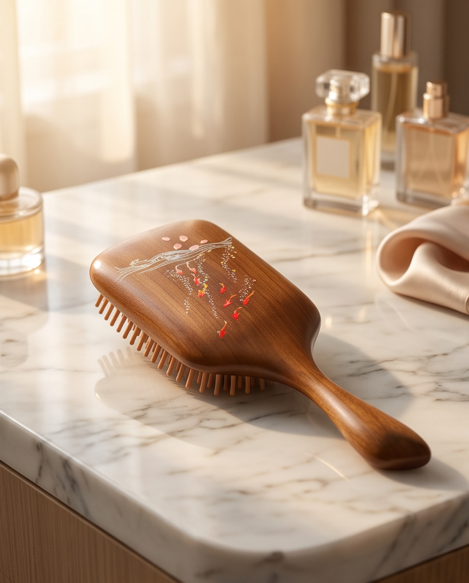 Sandalwood Fish Brush Large