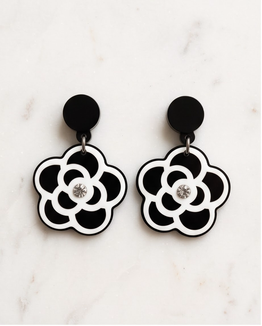 Chanel Flower Earrings