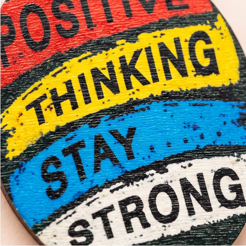Hypoallergenic Stainless Steel Positive thinking Earrings