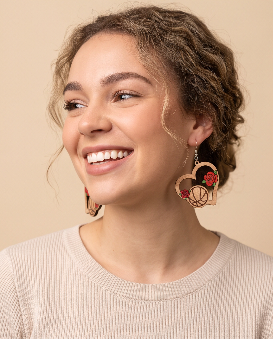 Hypoallergenic Stainless Steel Basketball Earrings Australia
