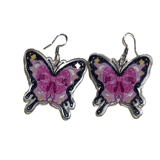 Black and Pink Butterflies