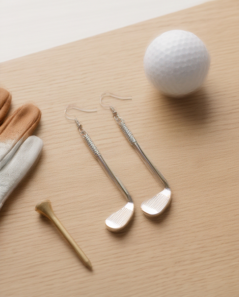 Golf Clubs Earrings