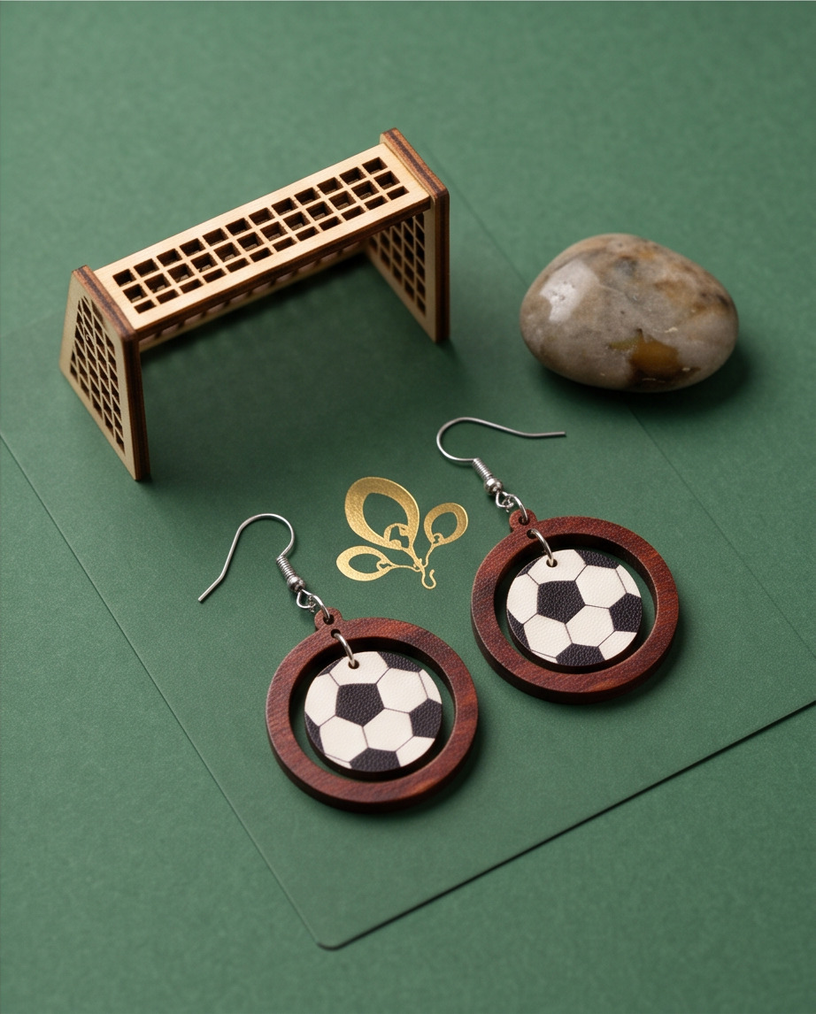 Hypoallergenic Stainless Steel Soccer Earrings Australia