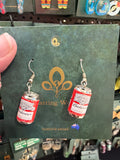 Stainless Steel Budweiser can Earrings Australia