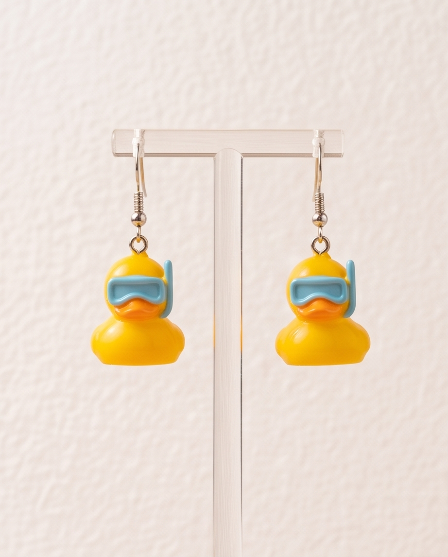 Snorkel Duck Earrings