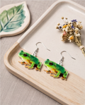 Real Frog Earrings