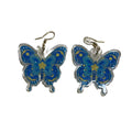 Blue and yellow butterflies
