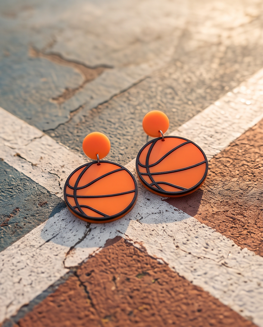 Hypoallergenic Stainless Steel Basketball Earrings Australia