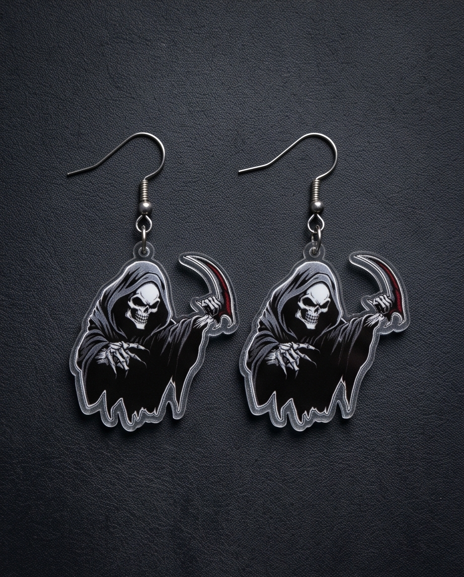 Grim Reaper Earrings