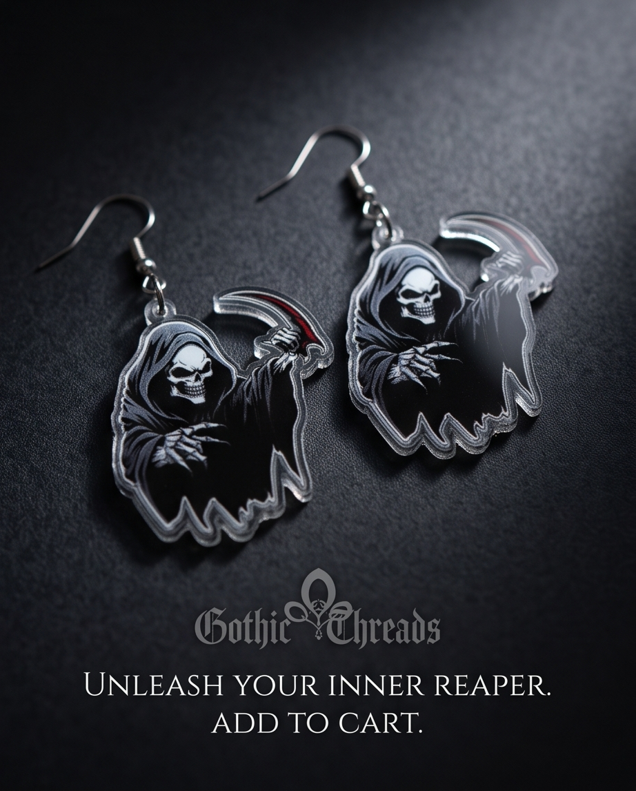 Grim Reaper Earrings