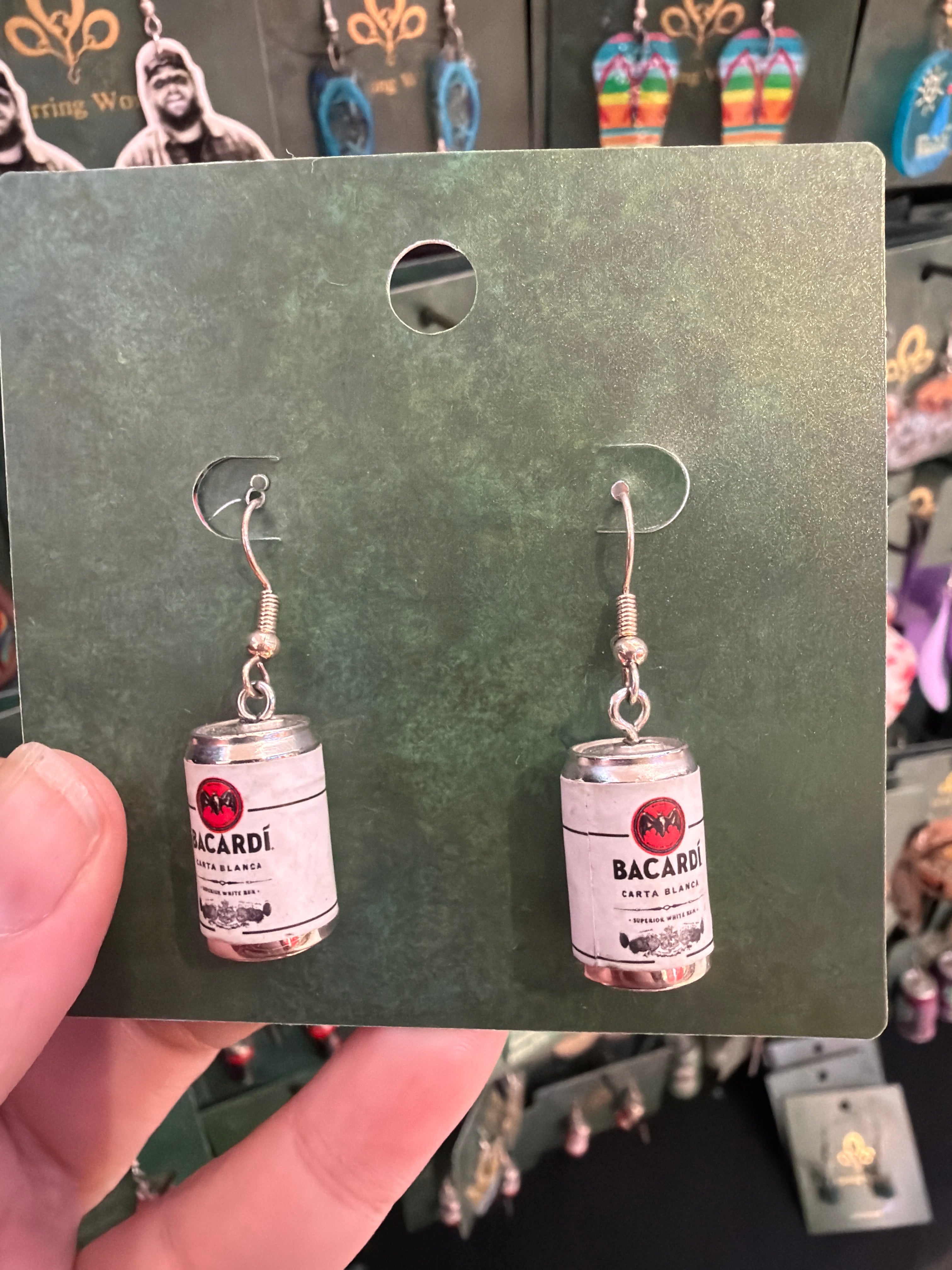 Stainless Steel Bacardi Can Earrings Australia