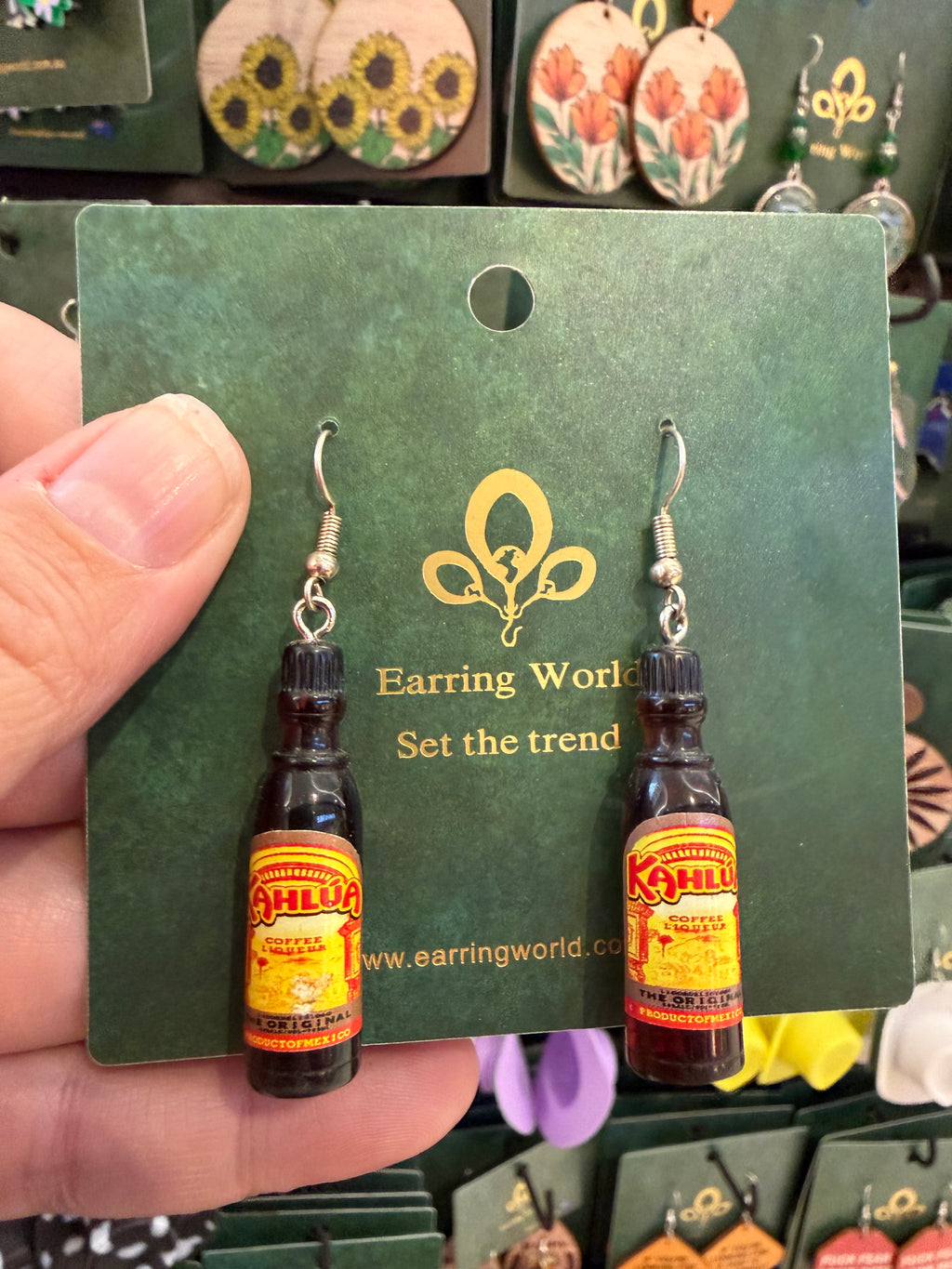 Kahlua Bottle Earrings