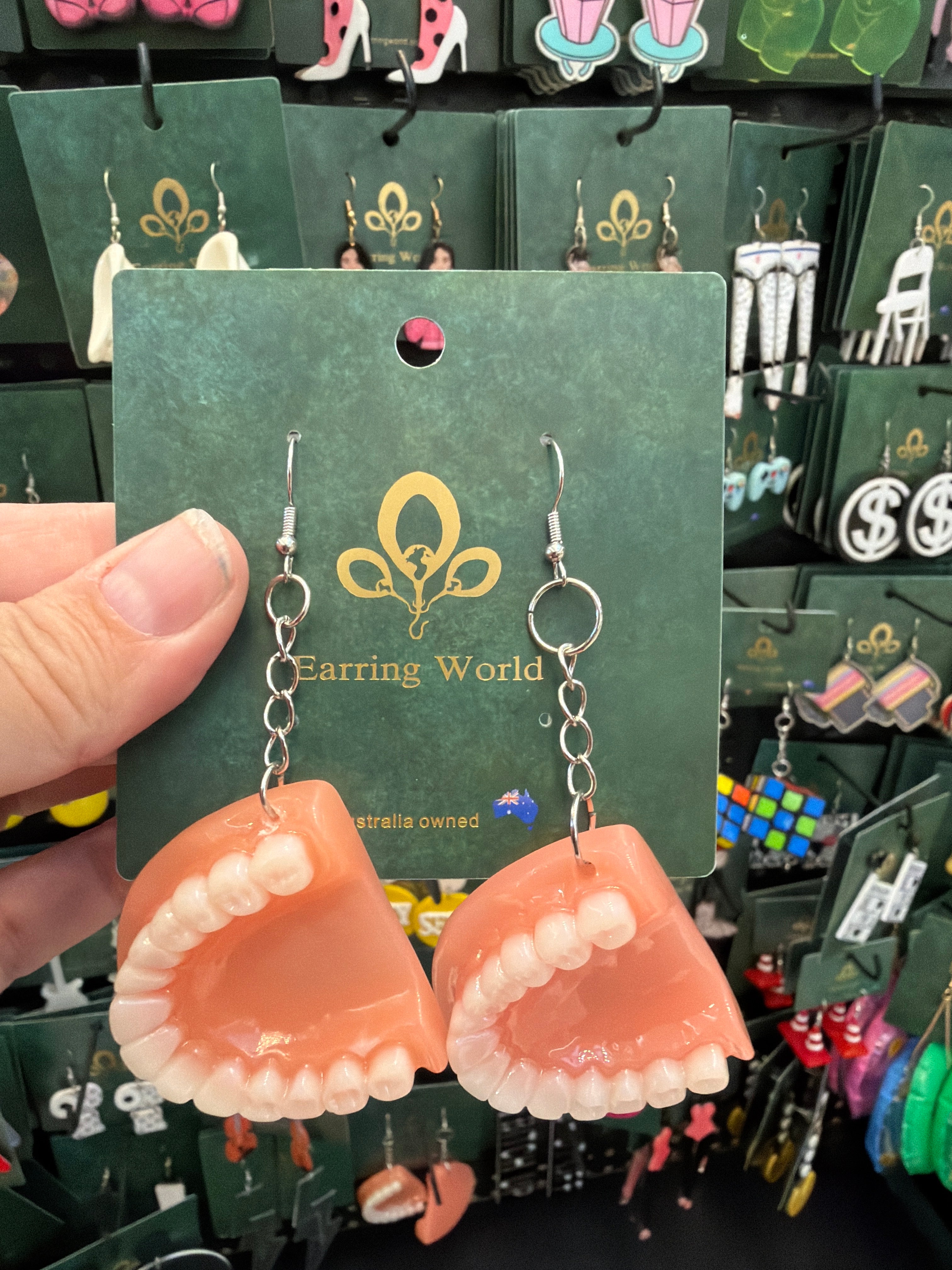 Sterling Silver Denture Earrings Australia