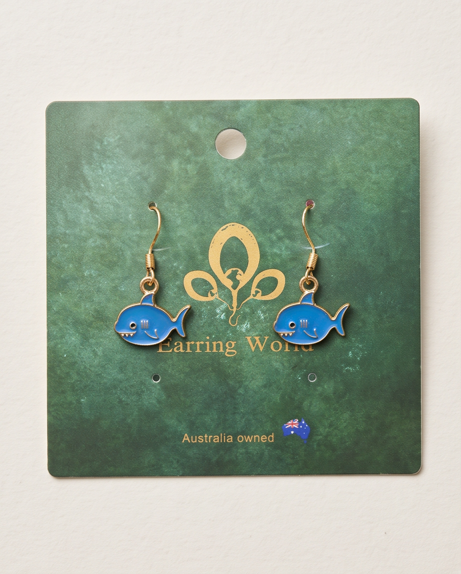 Little Blue Fish Earrings