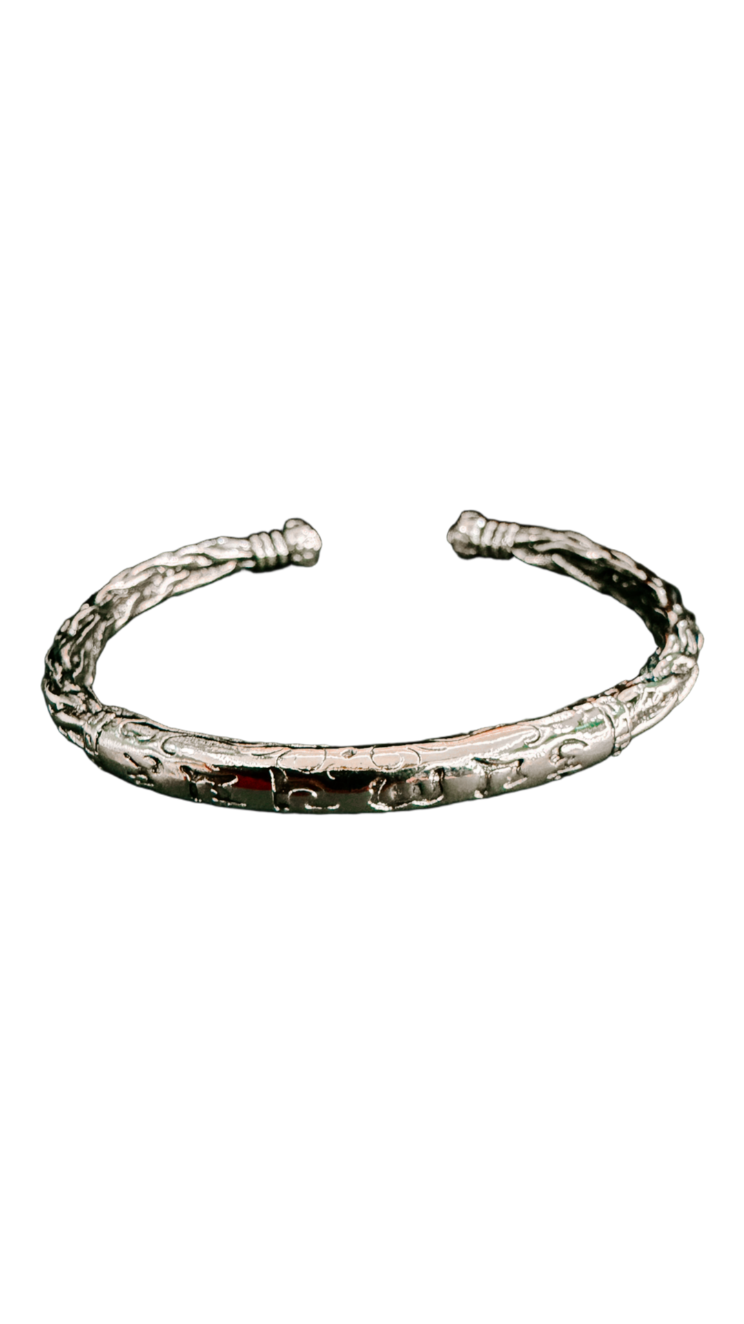 Stainless Steel Rooe and symbol Bangle