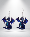 Blue Dragon Earrings
