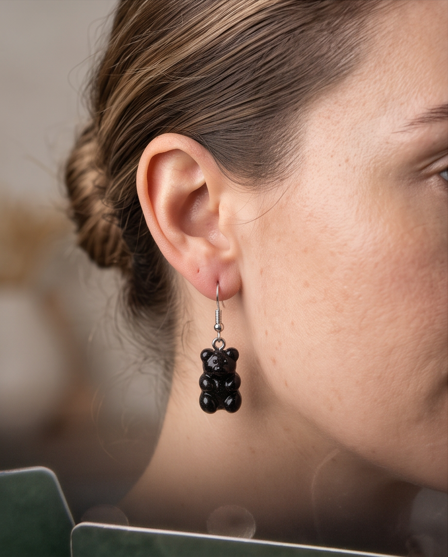 Hypoallergenic Stainless Steel Acrylic gummy bear Earrings Australia