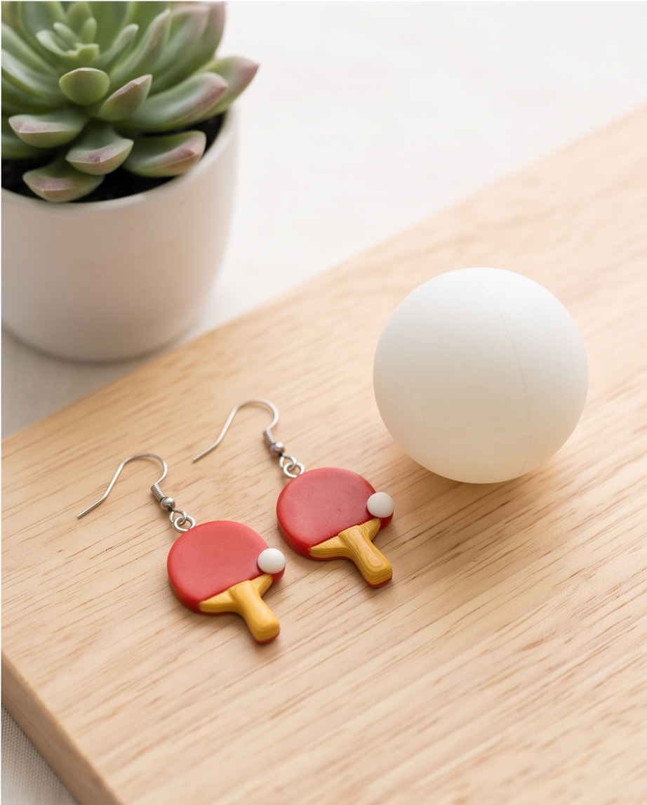 Hypoallergenic stainless steel Ping Pong Earrings Australia