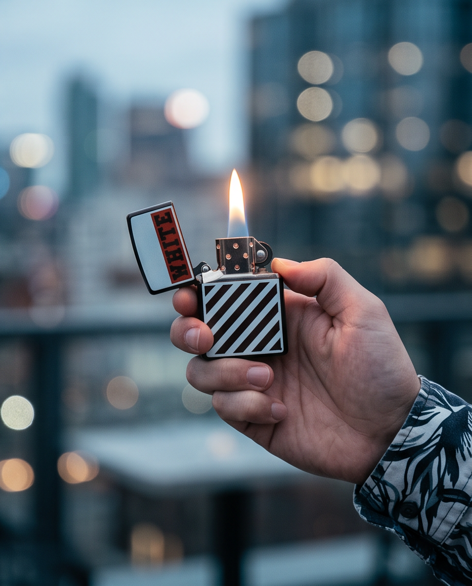 White striped Lighter