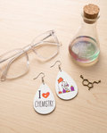 Hypoallergenic Stainless Steel I love Chemistry Earrings Australia