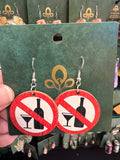 Stainless Steel Wooden No alcohol Earrings Australia