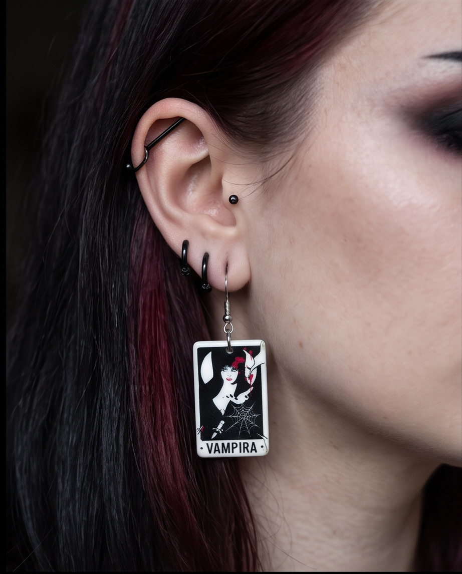 Vampira Earrings