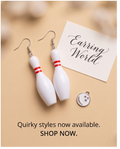 Bowling Pin Earrings