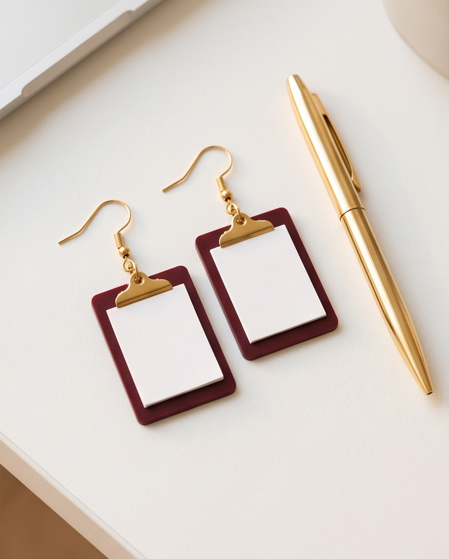 Hypoallergenic Stainless Steel Clip board Earrings Australia