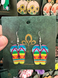 Stainless Steel Acrylic Thong/ Flip Flop Earrings Australia