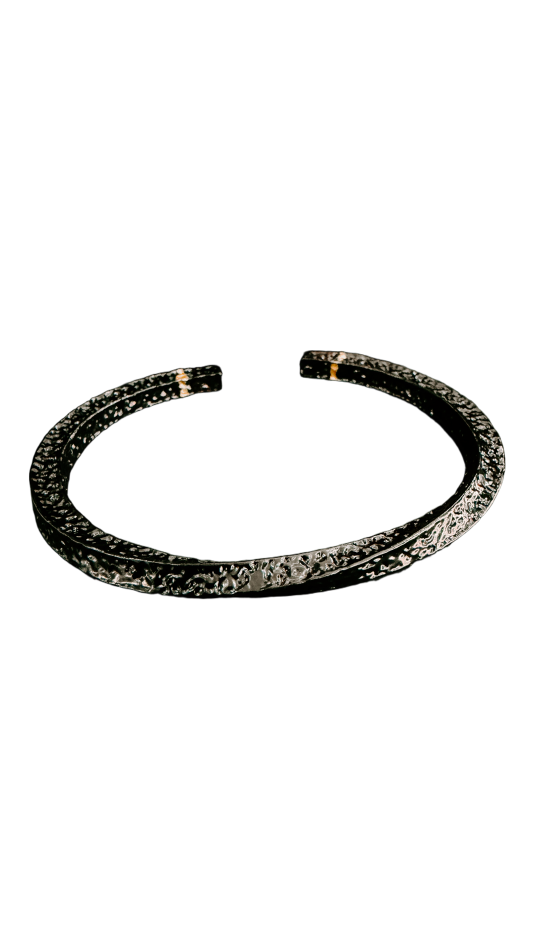 Stainless Steel Black Bangle