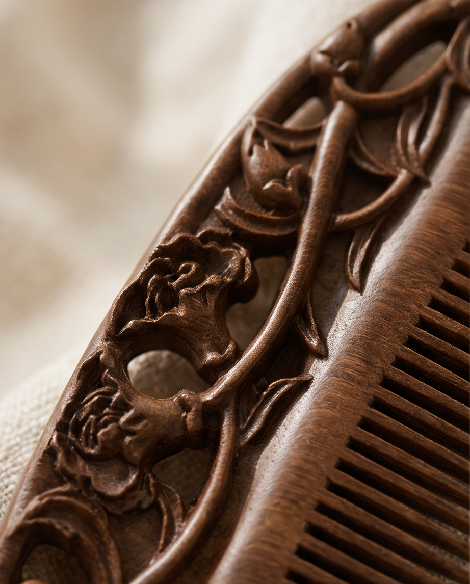 Sandalwood Peonies comb