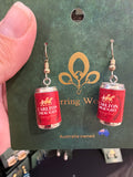 Stainless Steel Carlton Draught Can Earrings Australia