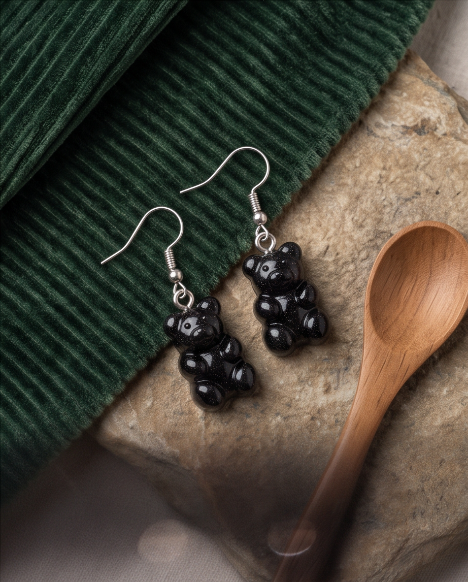 Hypoallergenic Stainless Steel Acrylic gummy bear Earrings Australia