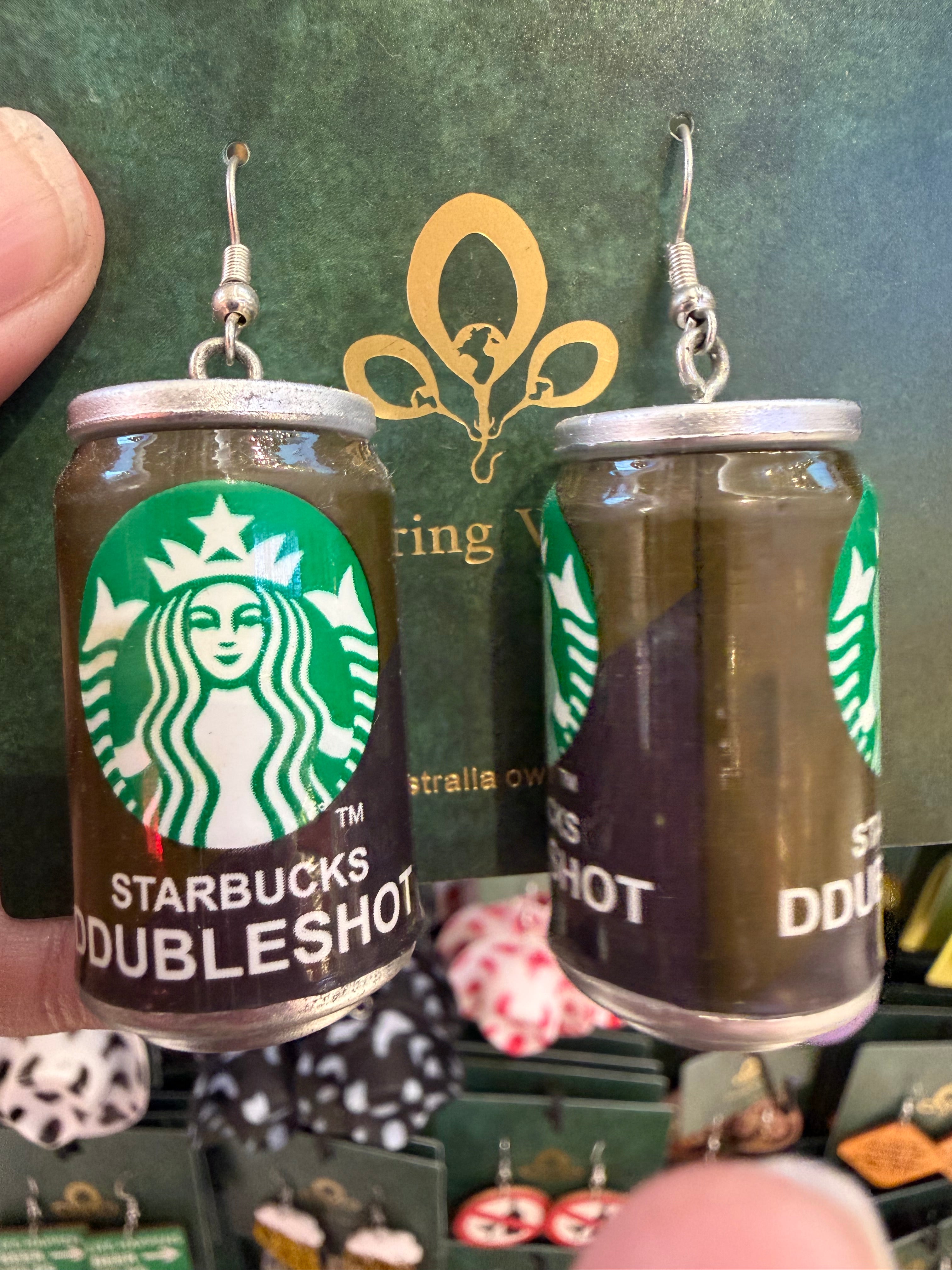 Stainless Steel Starbucks can Earrings Australia