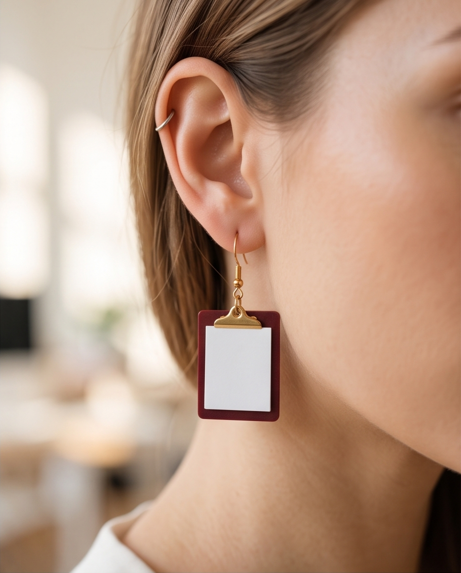 Hypoallergenic Stainless Steel Clip board Earrings Australia