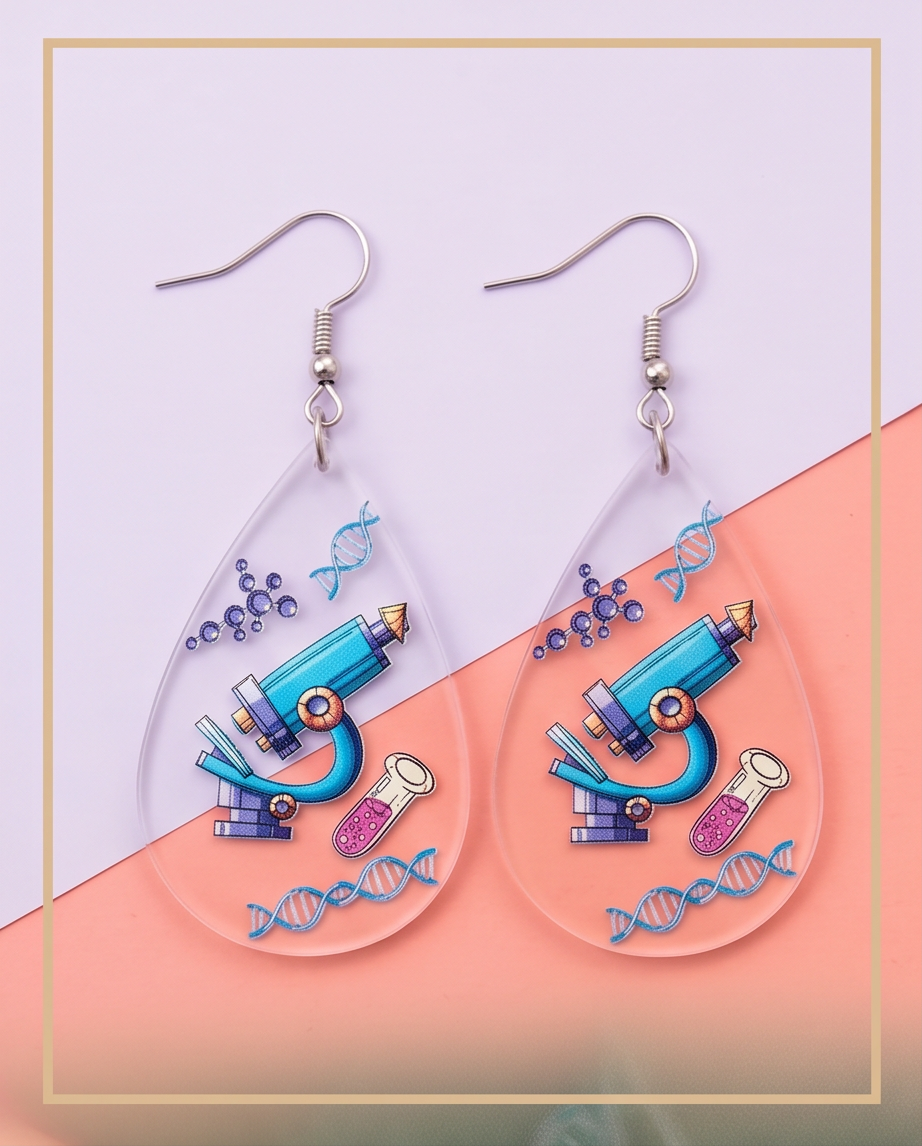 Hypoallergenic Stainless Steel Microscope Earrings Australia