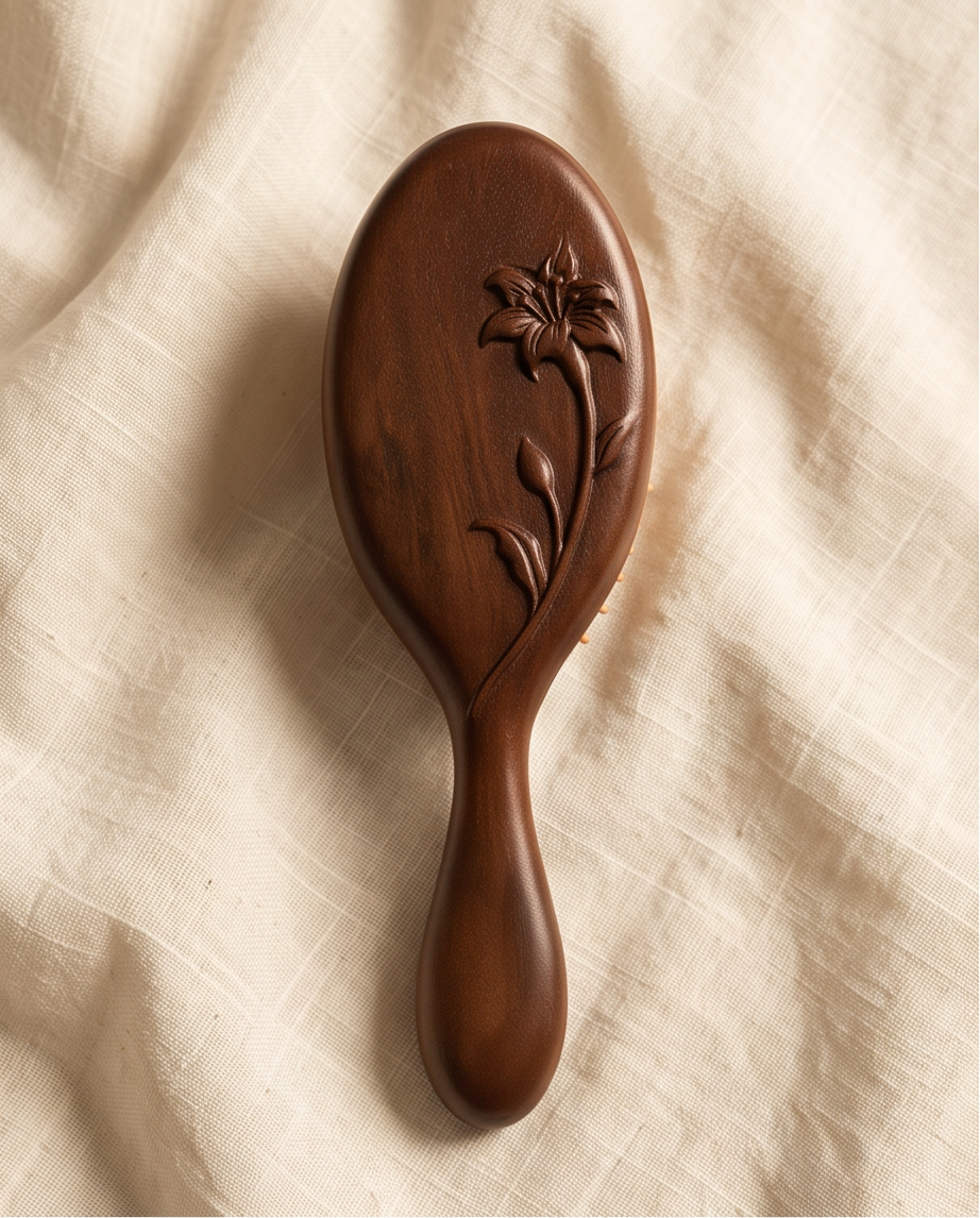 Sandalwood Lily Flower brush rounded
