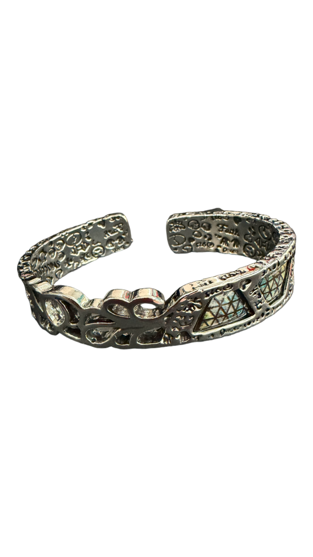 Stainless Steel Symbol Bangle