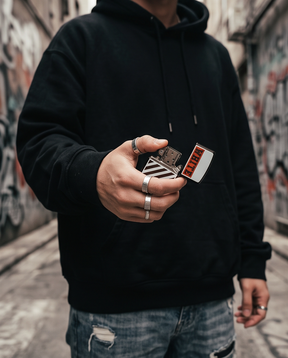 White striped Lighter