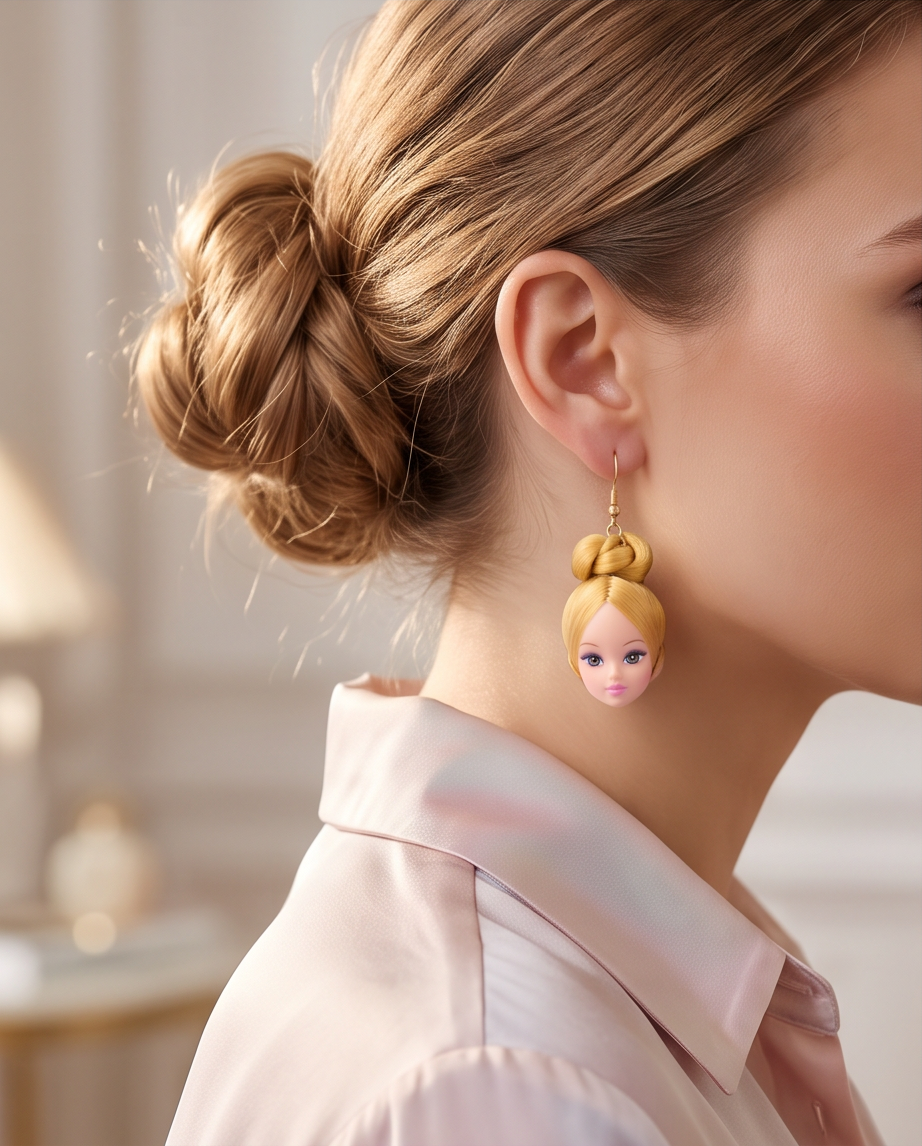Hypoallergenic Stainless Steel Dolls Head Earrings Australia