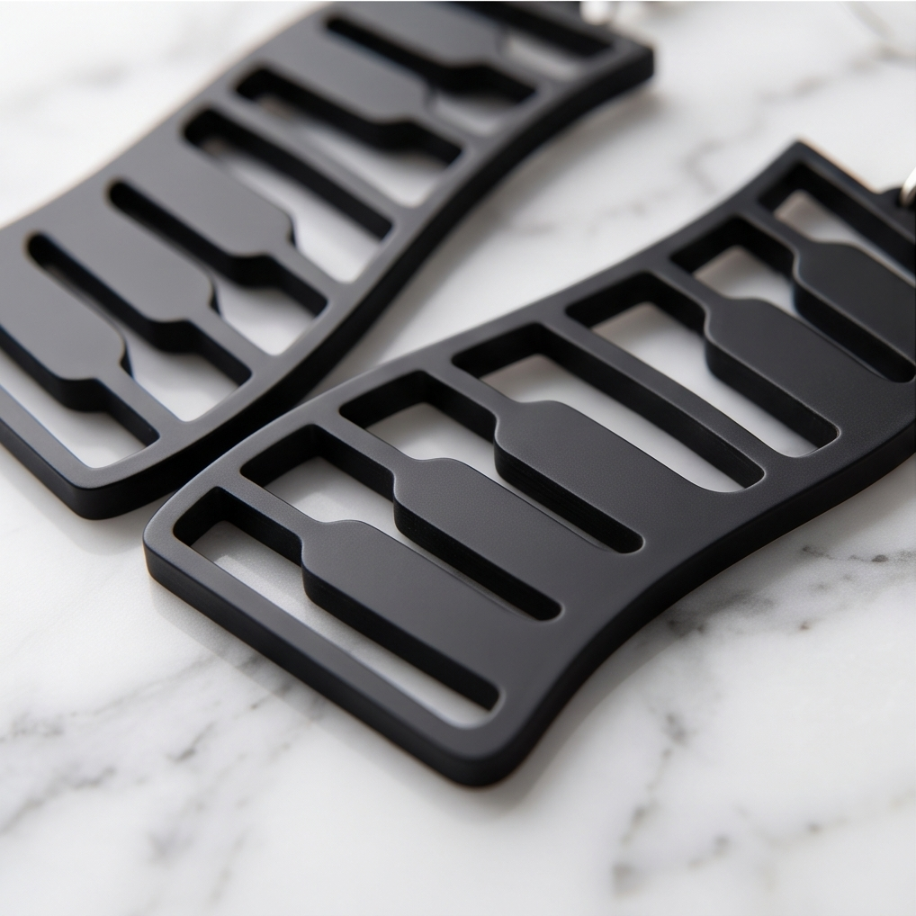 Hypoallergenic Stainless Steel Piano Keyboard Earrings Australia