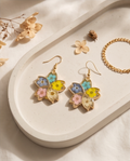 Blossom flower resin Earrings